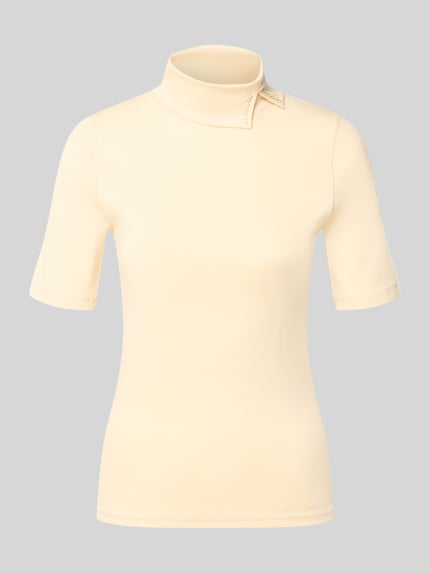 Slim fit t-shirt van katoenmix Shop The Look MANNEQUINE