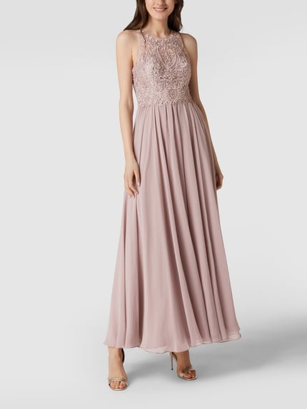 Laona Abendkleid mit Strassteinen Mauve 1