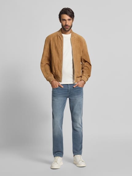PME Legend Regular Fit Jeans mit Label-Print Modell "Nightflight" Jeansblau 1
