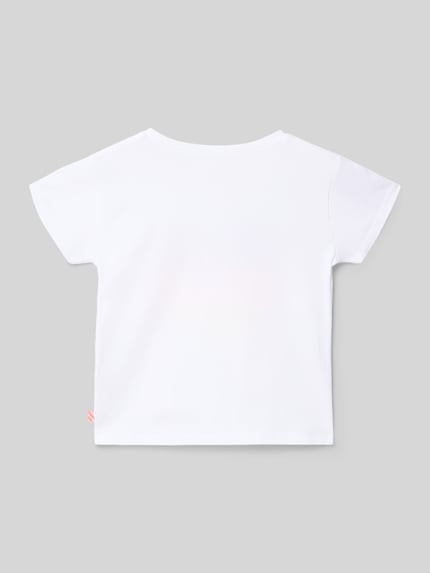 Productfoto, Regular Fit T-Shirt met Statement-Print van BILLIEBLUSH, wit, katoen, ronde hals, korte mouw, ruglengte maat 116: 40 cm