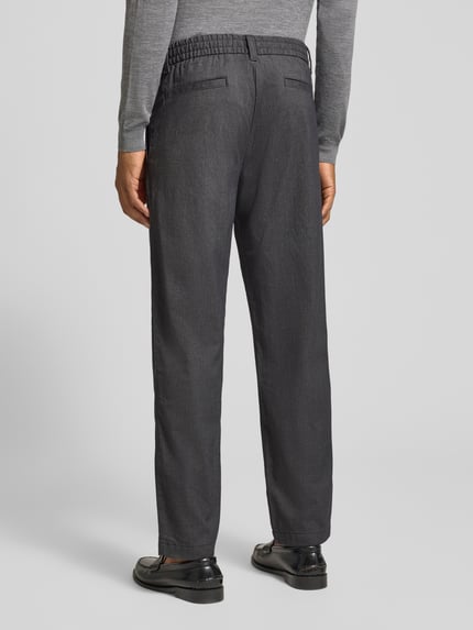 BOSS Orange Regular Fit Stoffhose mit elastischem Bund Anthrazit 5
