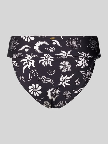 Rip Curl Bikinibroekje met bloemenmotief, model 'HOLIDAY GOOD' Zwart - 3