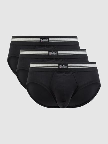 Jockey Slip mit elastischem Logo-Bund im 3er-Pack Black 1