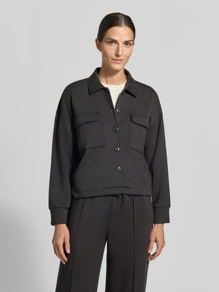 Marc O'Polo Hemdjacke mit Brusttaschen Modell 'OVERSHIRT' Black 4