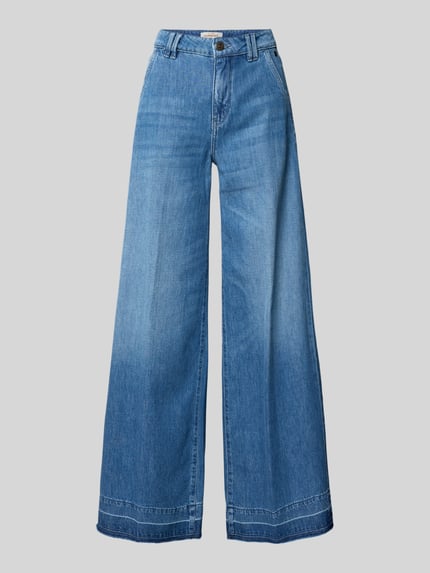 GANG Wide leg jeans met steekzakken model 'MONA' Blauw - 2