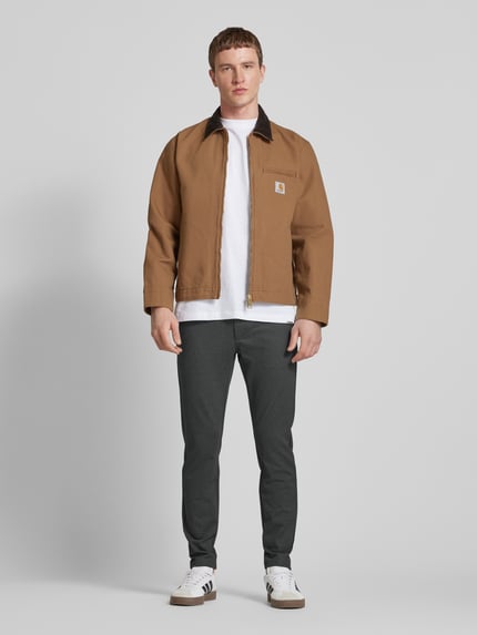 ONLY & SONS Slim Fit Jeans mit Stretch-Anteil Modell 'Mark' Anthrazit Melange 1