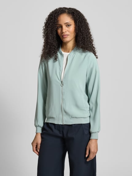 VERO MODA Regular Fit Bomberjacke mit College-Kragen Modell 'COCO' Schilf 4