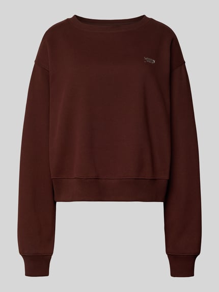 Tommy Jeans Relaxed fit sweatshirt van katoenmix Donkerbruin - 2