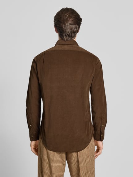 Polo Ralph Lauren Regular Fit Freizeithemd mit Logo-Stitching Modell 'CORDUROY' Schoko 5