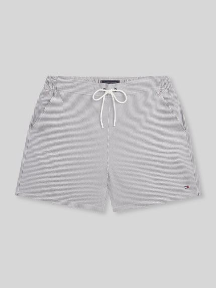 Tommy Hilfiger Regular Fit Badehose mit Label Stitching Dunkelblau 2