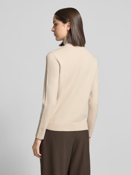 Betty Barclay Regular Fit Rollkragenpullover aus Viskose-Mix Sand 5