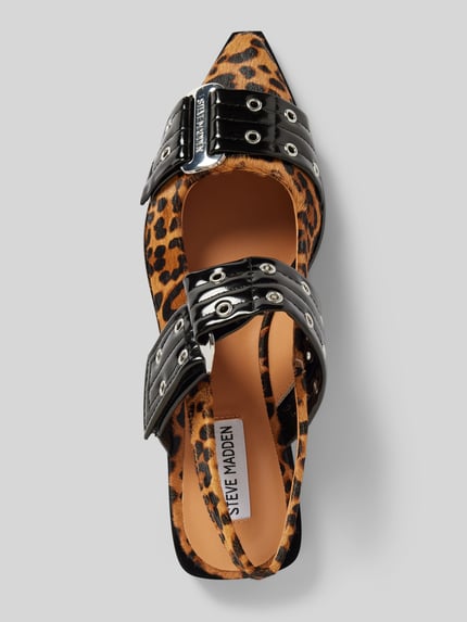 Steve Madden Ballerina's met gestructureerde zool, model 'AVE' Cognac - 3