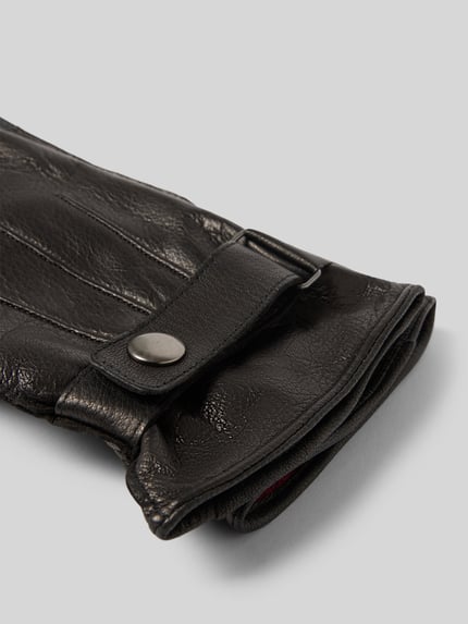 Akaroa Handschuhe aus Rindsnappa mit Touchfunktion Black 2
