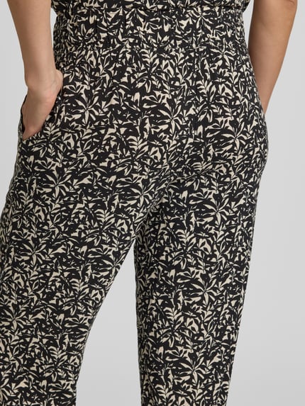 Tom Tailor Relaxed fit stoffen broek van viscosemix Zwart - 3
