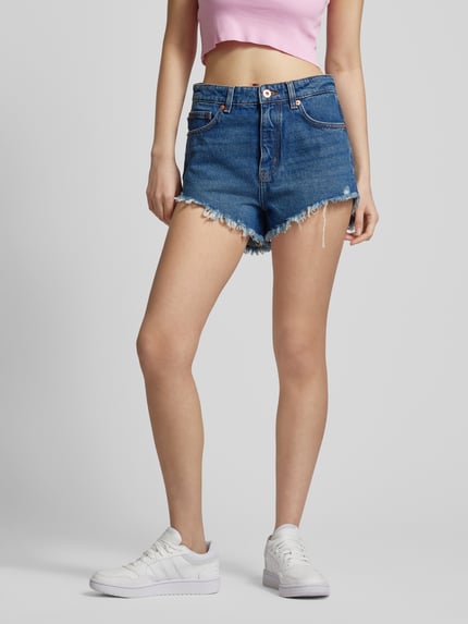 HUGO Blue Regular Fit Jeansshorts im 5-Pocket-Design Modell 'Galara' Jeansblau 4
