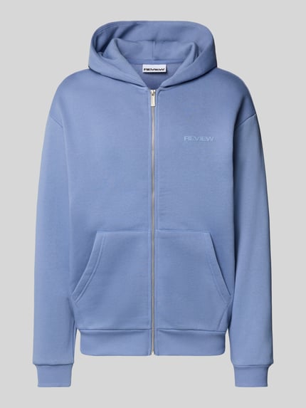 REVIEW Sweatjacke mit Kapuze Rauchblau 2