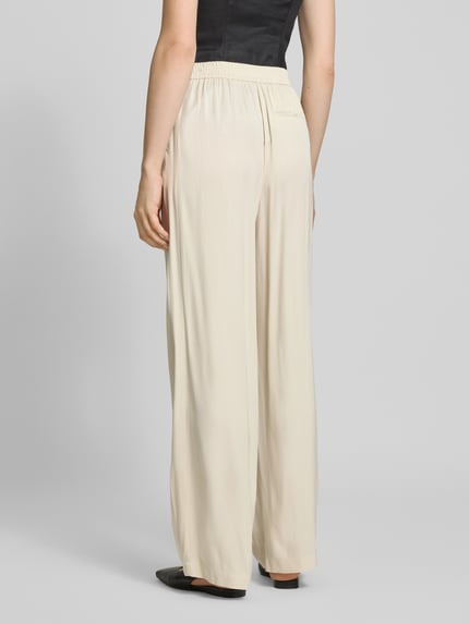 OPUS Stoffhose mit elastischem Bund Modell 'Marou' Beige 5
