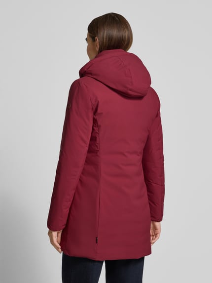 Save The Duck Parka met gevoerde opstaande kraag, model 'Rachel' Bordeaux - 5
