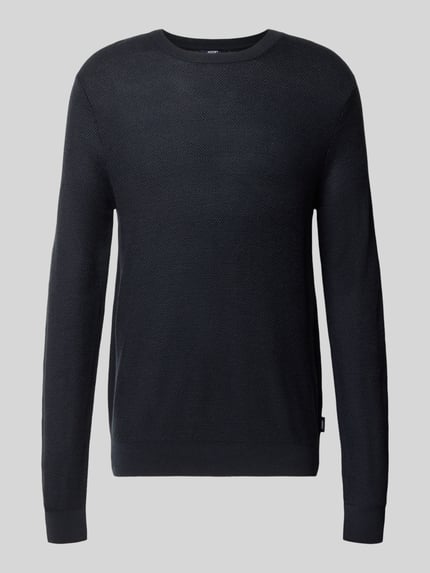 JOOP! COLLECTION Strickpullover aus Woll-Mix Modell 'Bennino' Marine 2