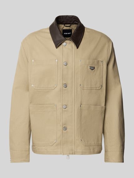 Regular Fit Jacke aus reiner Baumwolle Shop The Look MANNEQUINE
