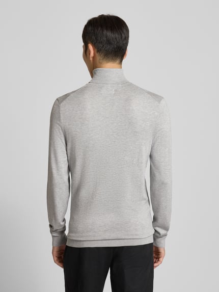 MCNEAL Rollkragenpullover aus Viskose-Mix Mittelgrau Melange 5