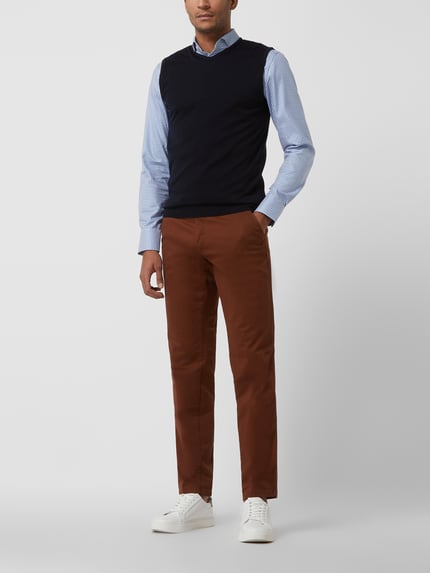 EUREX by Brax Chino mit Stretch-Anteil Modell 'Jim' Dunkelbraun 1