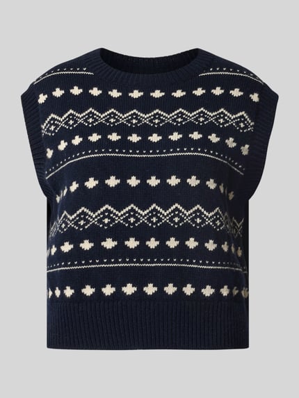 Boxy Fit Pullunder aus reiner Schurwolle Modell 'SAVANA' Shop The Look MANNEQUINE