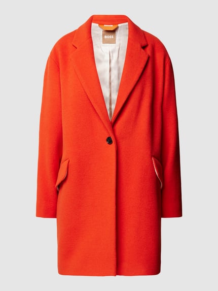 BOSS Orange Lange jas met scheerwol, model 'Calesso' Oranje - 2