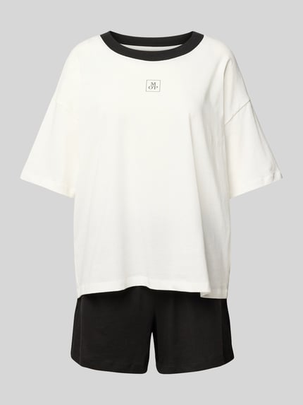 Marc O'Polo Regular Fit Pyjama aus reiner Baumwolle Weiss 1
