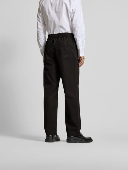 MAISON KITSUNÉ Stoffhose mit elastischem Bund Black 5