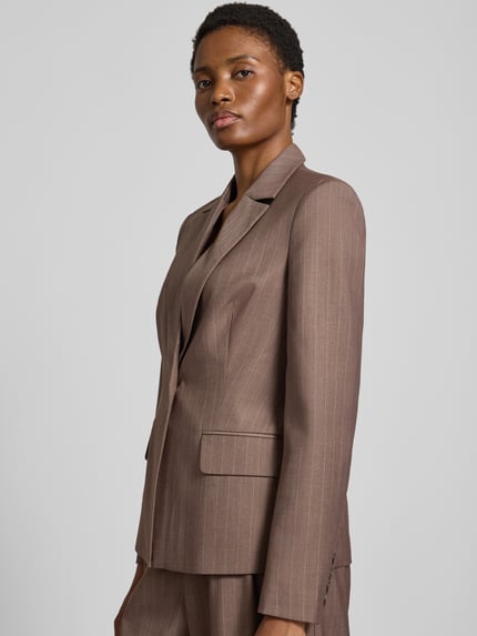 GUIDO MARIA KRETSCHMER WOMAN Slim Fit Blazer mit Pattentaschen Modell 'Fee' Mittelbraun 3