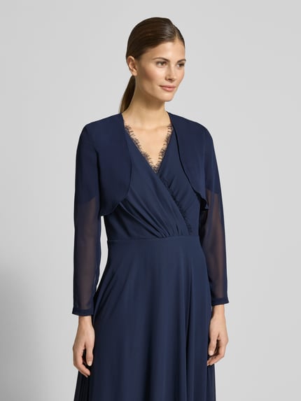 SWING Semitransparenter Bolero aus Chiffon Dunkelblau 4