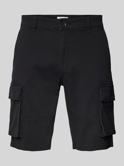 ONLY & SONS Regular Fit Bermudas aus Baumwoll-Mix Modell 'CAM STAGE' Black 2