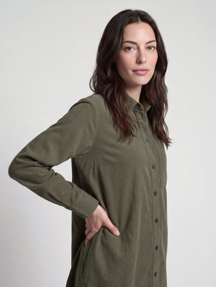 s.Oliver RED LABEL Freizeitkleid mit Cordstruktur Lind 3