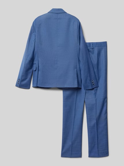 Standar Garnitur o kroju slim fit z drobnym, fakturowanym wzorem Jasnoniebieski 3