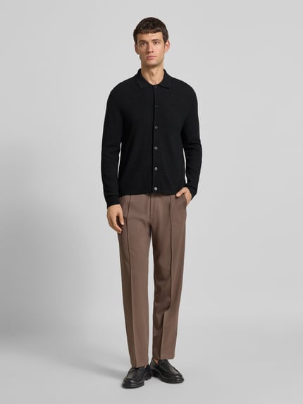 CK Calvin Klein Wollen jack met kentkraag Zwart - 1