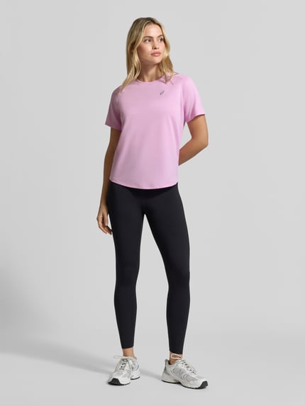 ASICS męski t-shirt o kroju regular fit z nadrukiem z logo Różowy 1