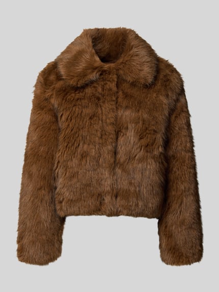 Levi's® 300 Webpelzjacke mit Umlegekragen Modell 'LANEY' Mittelbraun 2
