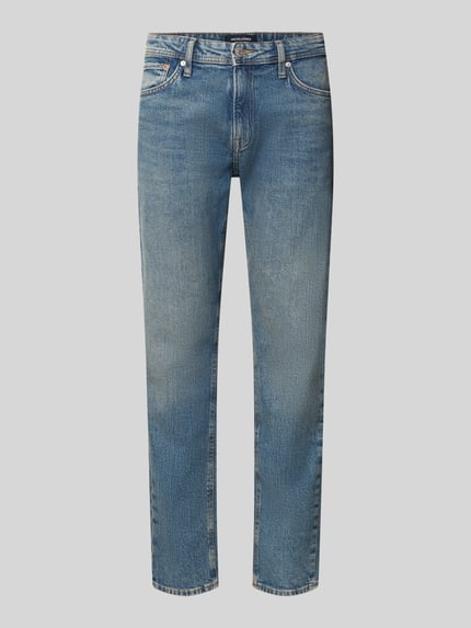 JACK & JONES Tapered Fit Jeans mit Eingrifftaschen Modell 'MIKE' Jeansblau 1