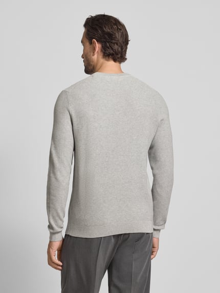 MCNEAL Strickpullover mit gerippten Abschlüssen Mittelgrau Melange 5
