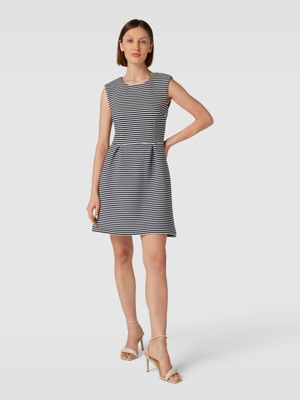 Jake*s Collection Kleid mit Streifenmuster Marine 1