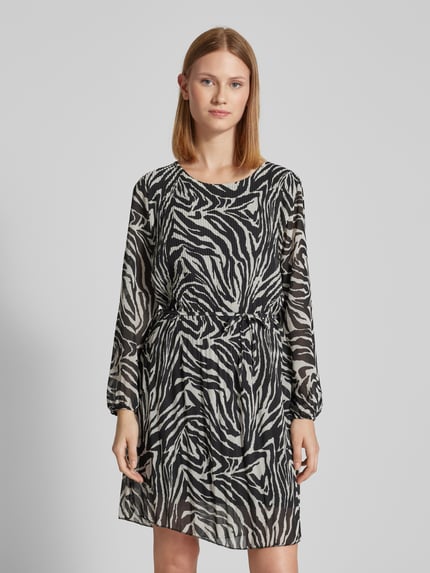 ZABAIONE Mini-jurk met tailleband Zwart - 4