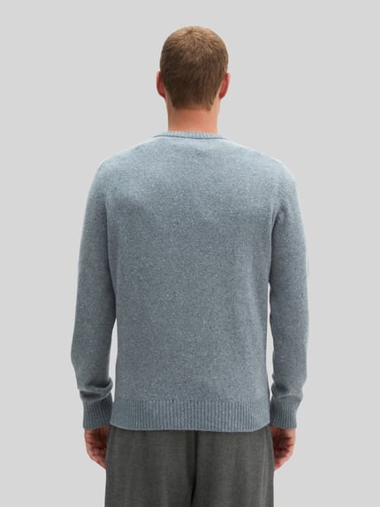 Marc O'Polo Pullover mit Tweedstruktur Eisblau 5