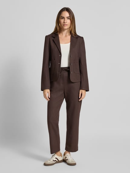 Rich & Royal Slim Fit Blazer mit Reverskragen Dunkelbraun 1