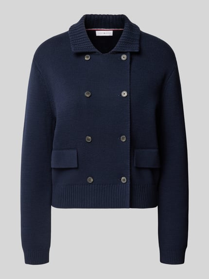 Tommy Hilfiger Strickjacke mit doppelreihiger Knopfleiste Marine 2