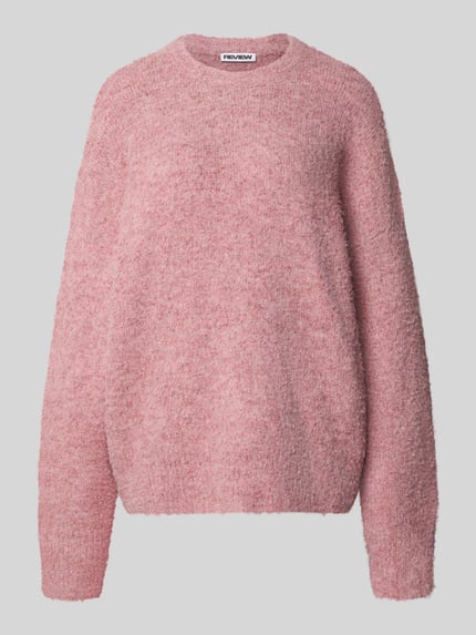 REVIEW Pullover mit Bouclé-Garn-Struktur Rose 2