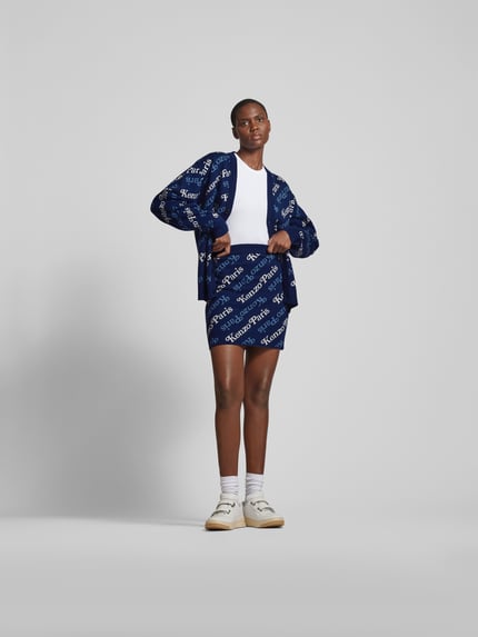 Kenzo Minirok in breilook Donkerblauw - 1
