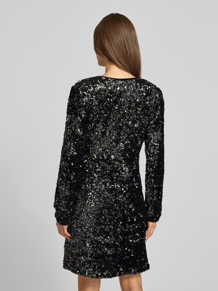 YAS Cocktailkleid mit Pailletten Modell 'ELLE' Dunkelgruen 5