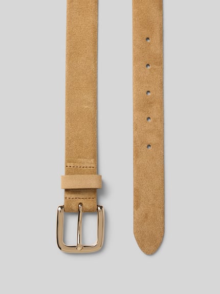 Weinmann Leren riem met doornsluiting model 'Volanato' Beige - 3