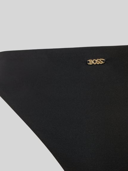 BOSS Figi bikini z wiązanym detalem model 'BRIEF_BOSS CODES' Czarny 2
